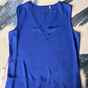 Bold Blue Sleeveless Blouse NWT